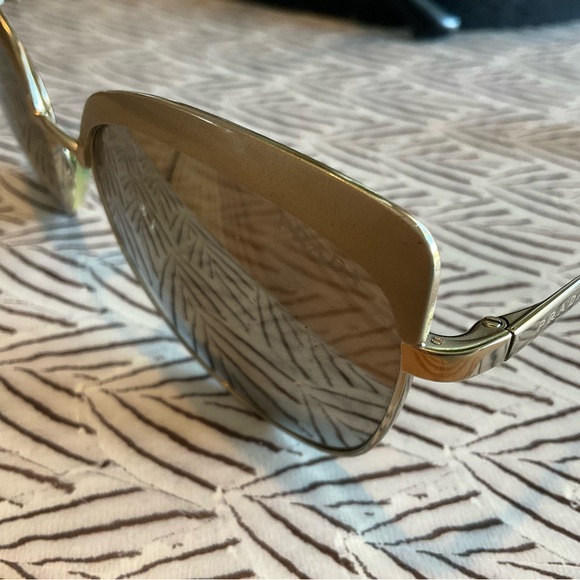 Prada Gold Aviator Sunglasses with Case - Picture 14 of 16